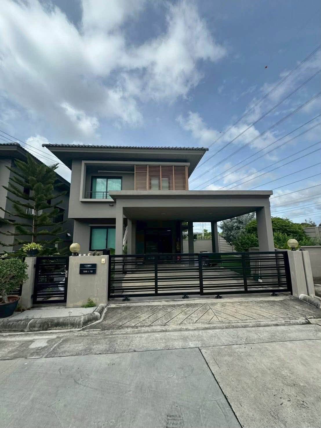 ให้เช่าบ้านโครงการ COMO Botanica Bangna หลังริม